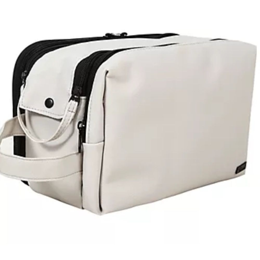 Periea Faux Textured Leather Large Toiletry Bag